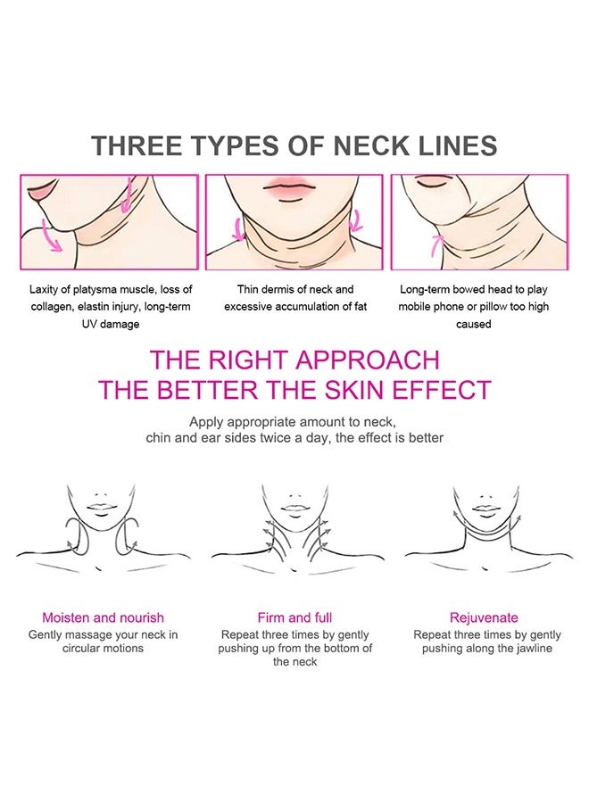 LANEMAY Triple Firming Neck Cream-Firming and Moisturizing Brighten Skin Neck Massage,Reshape Swan Neck - Image 4