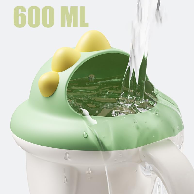 Hiprecky Rinse Shampoo Rinser Baby Rinse Cup Baby Bath Rinser Wash Hair Cup by Protecting Infant Eyes (Green) - Image 2