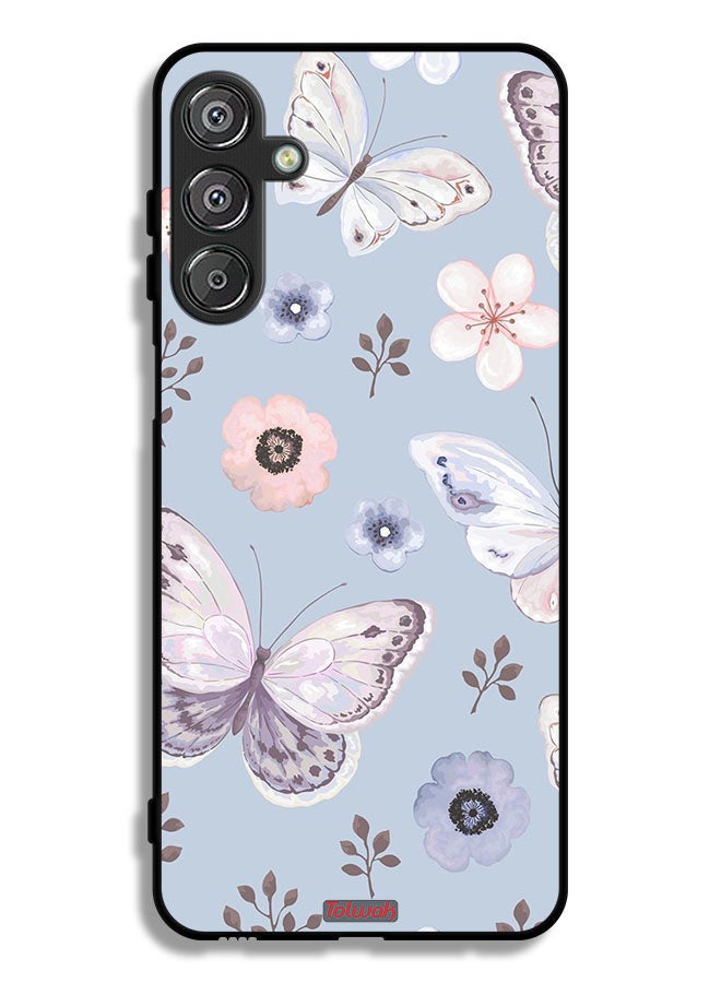 Tolwak Samsung Galaxy A16 5G Protective Case Cover Butterflies And Flowers - Image 1