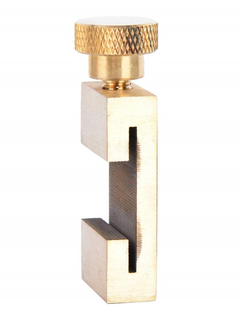 GGOOT Brass Ruler Locating Block Woodworking Measuring Hand Tool Hardware  - Image 1