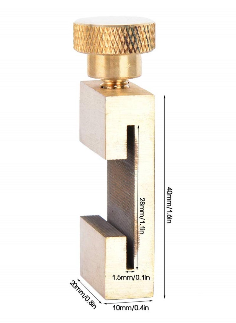 GGOOT Brass Ruler Locating Block Woodworking Measuring Hand Tool Hardware  - Image 5