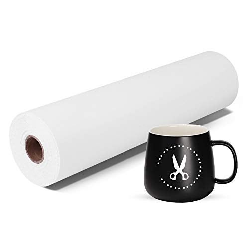 Prime Vinyl Permanent Vinyl- Glossy White Adhesive Vinyl for All Cutting Machine, 12" x55 FT Permanent Outdoor for Decor Sticker, Home Decal, Scrapbooking, Signs - Image 1