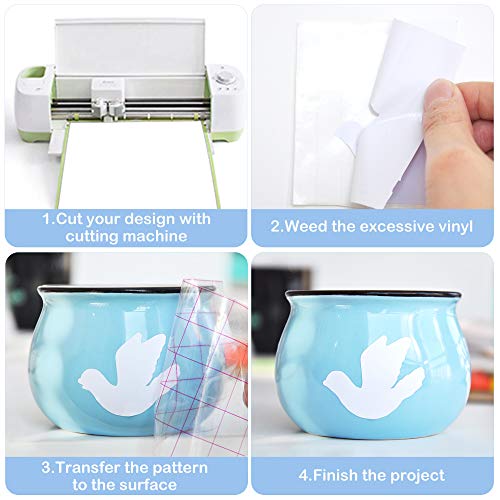 Prime Vinyl Permanent Vinyl- Glossy White Adhesive Vinyl for All Cutting Machine, 12" x55 FT Permanent Outdoor for Decor Sticker, Home Decal, Scrapbooking, Signs - Image 5