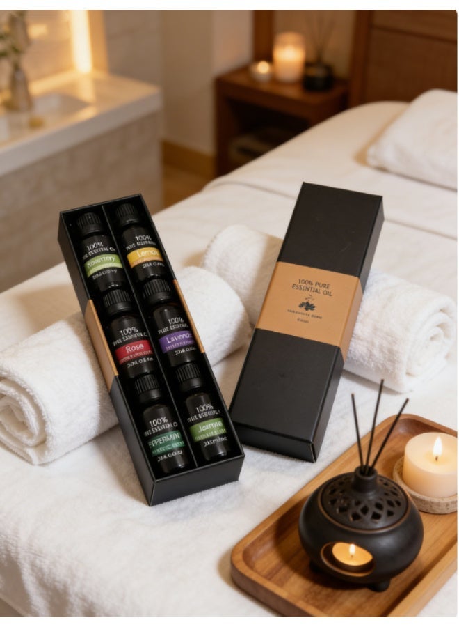 SYXUMLKLS 6-Piece Aroma Fragrance Oil Set Clear 20ml - Image 2