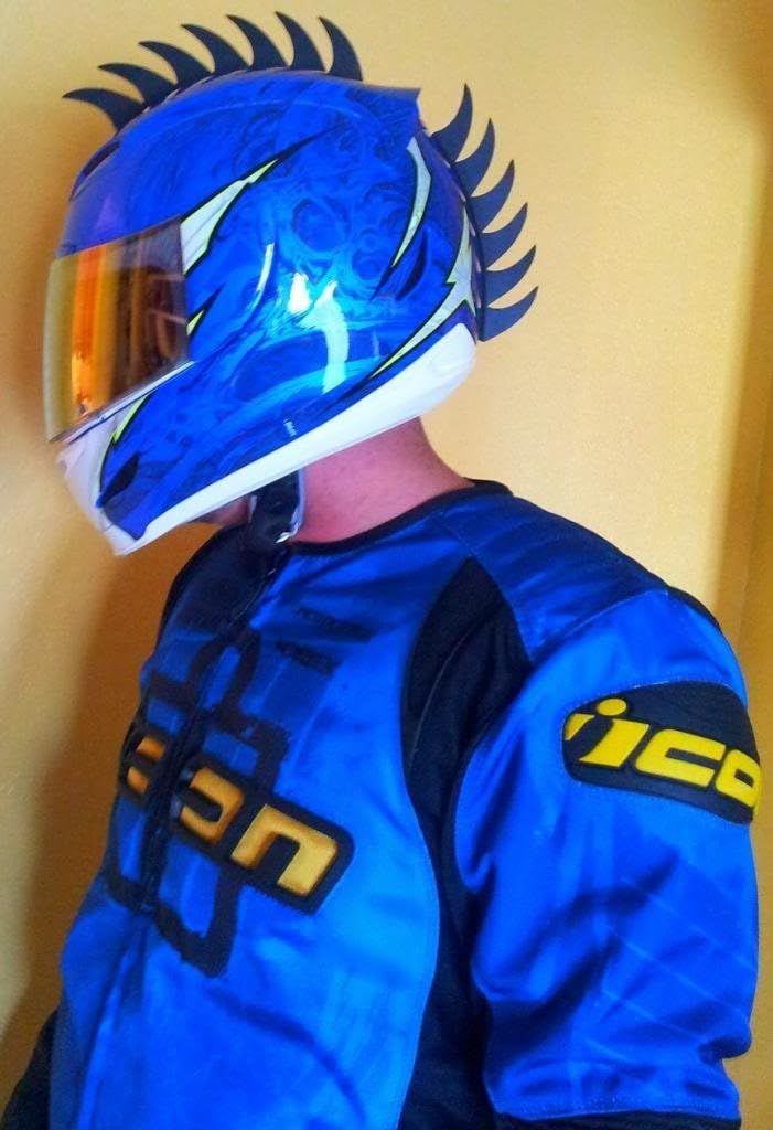 ICON Saw Blade Warhawk Mohawk Helmet Accessory - Image 1