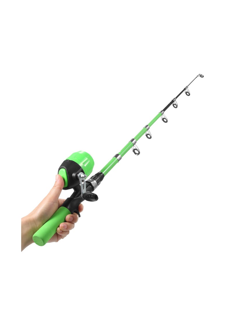 LEO Portable Telescopic Fishing Rod and Reel Combo for Kids Children Fishing Starter Kit Spincast Fishing Reel Fishing Pole Fishing Lures Jig Hooks Barrel Swivels Tackles  - Image 5