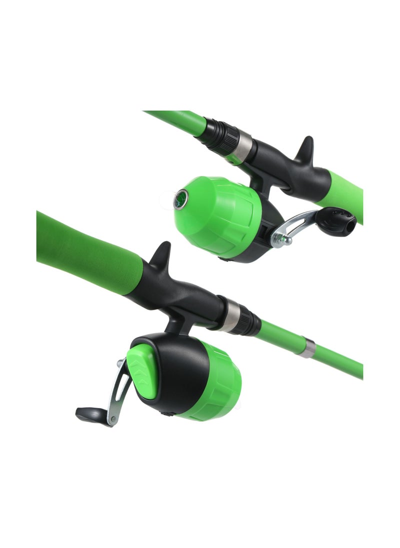 LEO Portable Telescopic Fishing Rod and Reel Combo for Kids Children Fishing Starter Kit Spincast Fishing Reel Fishing Pole Fishing Lures Jig Hooks Barrel Swivels Tackles  - Image 4