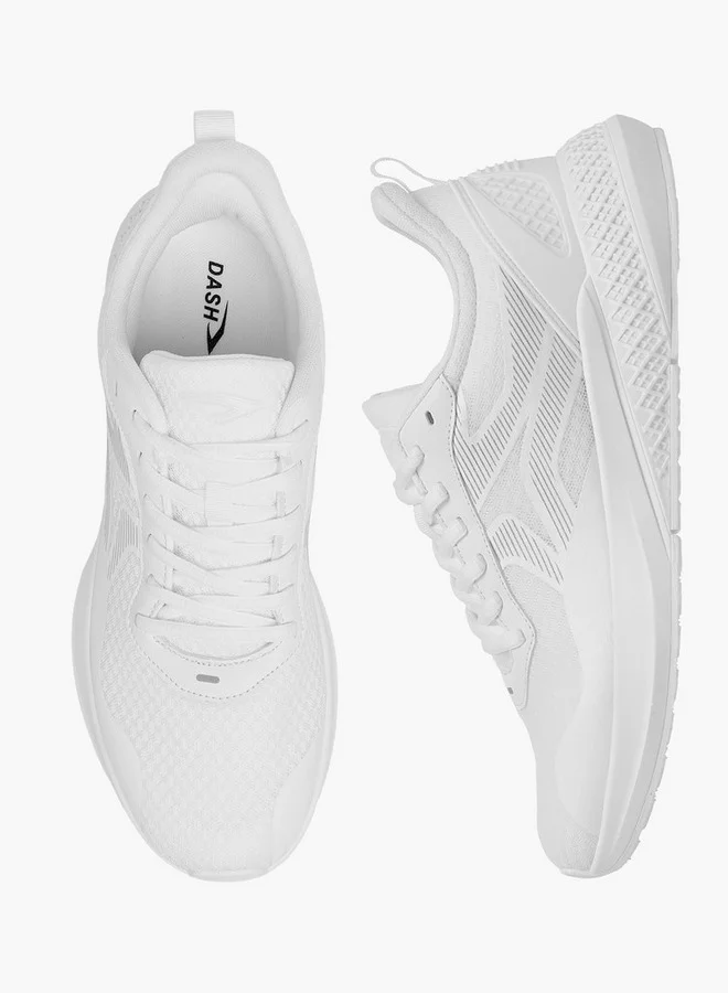 Dash Men Panelled Shoes with Lace-Up Closure