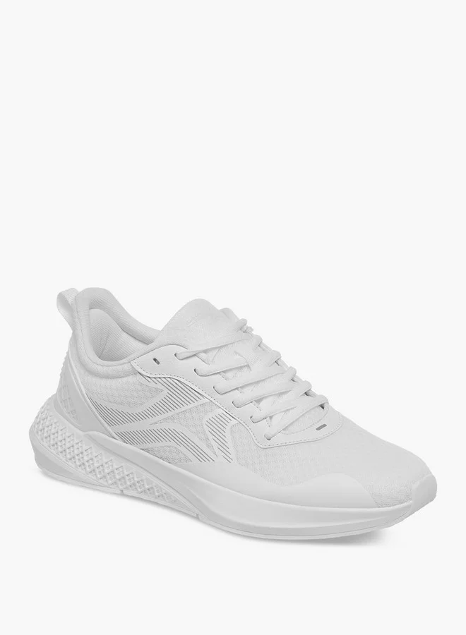 Dash Men Panelled Shoes with Lace-Up Closure