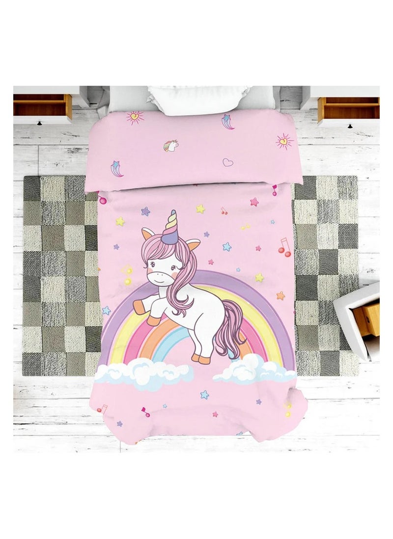 Polka Tots - Polka Tots Kids Reversible Comforter Blanket - Unicorn - Image 1