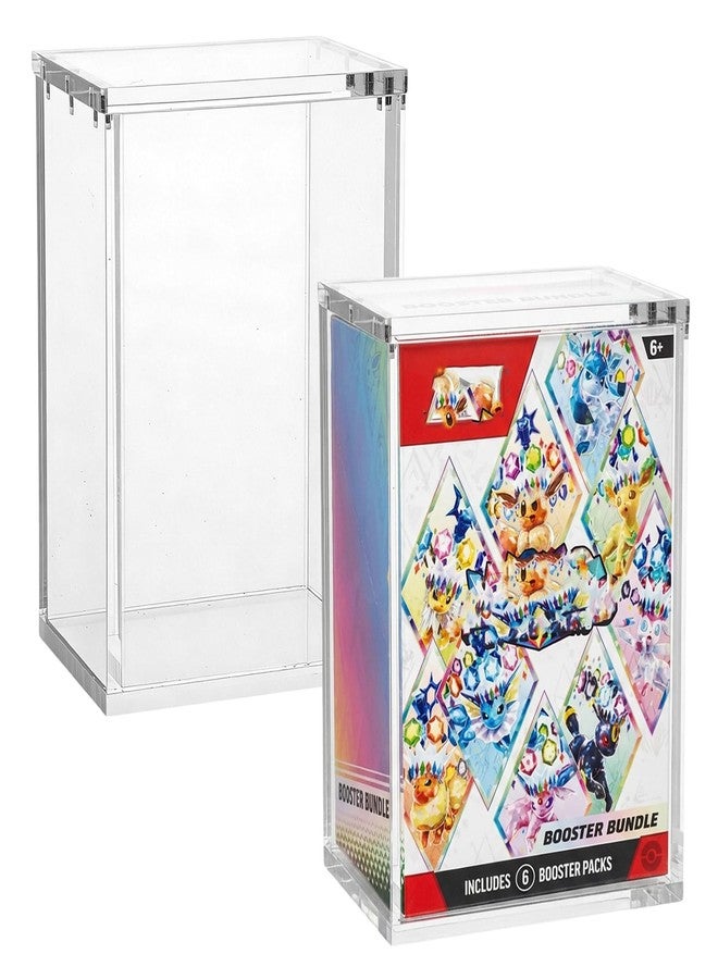 FMOACEN 2 Pcs Protector Case for Booster Bundle/Build & Battle, Booster Bundle Case(Will NOT fit NEW Booster Bundle) Acrylic Magnetic Cases Display Boxes with Lids for Booster Bundle Collectors Card Protector - Image 1