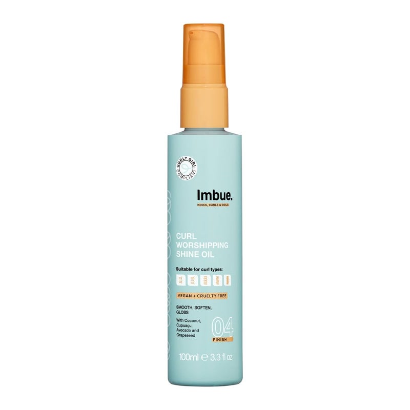 Imbue Curl Nourishment Oil for Curly Hairs 33 fl oz  Vegan CurlyGirl Compliant Curls Styling Product