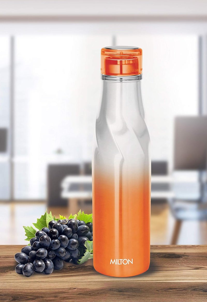 Milton Milton Spiral 600 Thermosteel 24 Hours Hot or Cold Water Bottle, 590 ml, (Orange) - Image 3