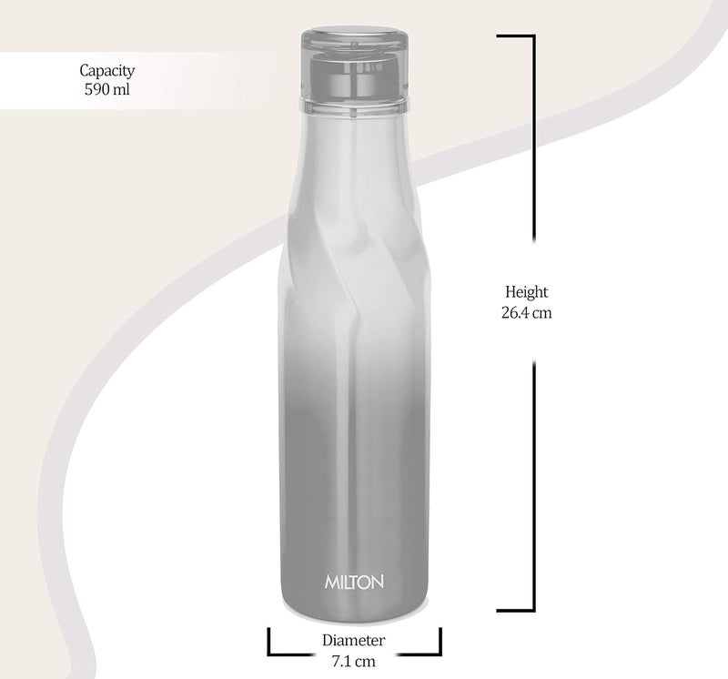 Milton Milton Spiral 600 Thermosteel 24 Hours Hot or Cold Water Bottle, 590 ml, (Orange) - Image 5