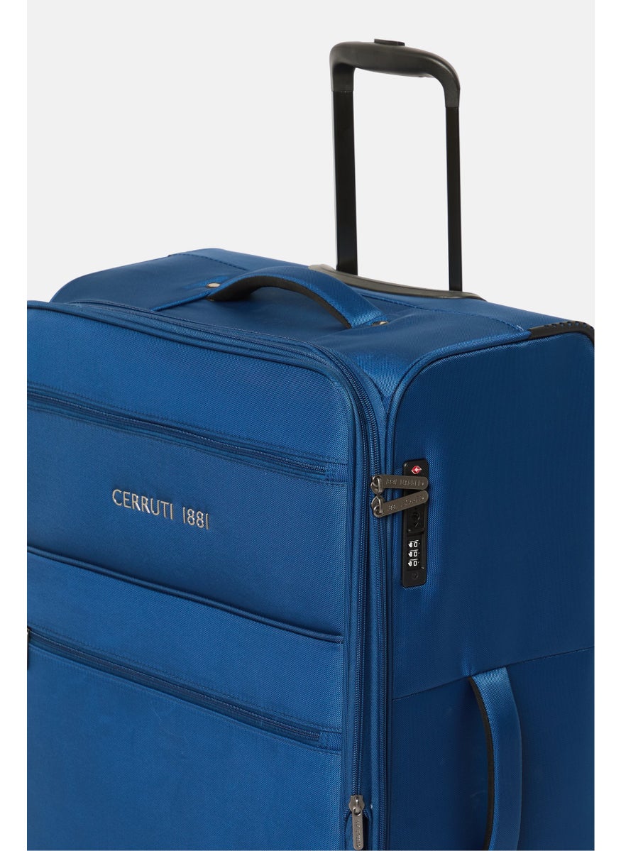 CERRUTI 1881 - 28 Inch Large Durable Trolley Bag , Blue - Image 1