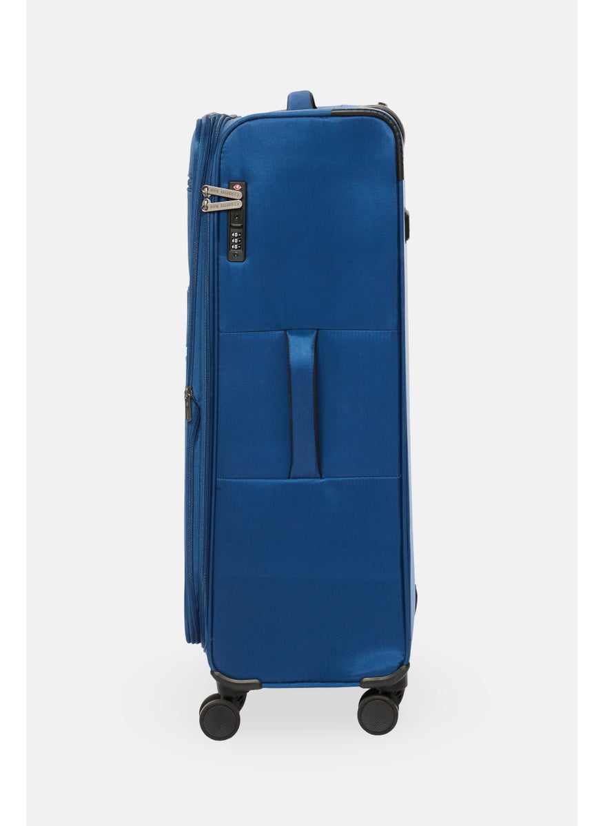 CERRUTI 1881 - 28 Inch Large Durable Trolley Bag , Blue - Image 1