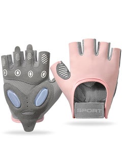 SPORT Gym Weight Lifting Workout Gloves For Women Padded Extra Grip Palm Protection Breathable For Exercise Weightlifting Training Fitness Cycling Hanging Pull Ups (M Size)  - Image 1