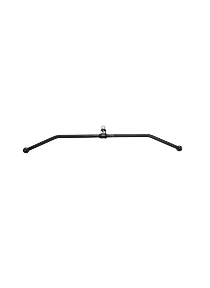 Generic Straight Bar Cable Machine Attachment Tricep Press Down Bar LAT Pulldown Bar Attachments For Home Gym Fitness Workout - Black  - Image 1