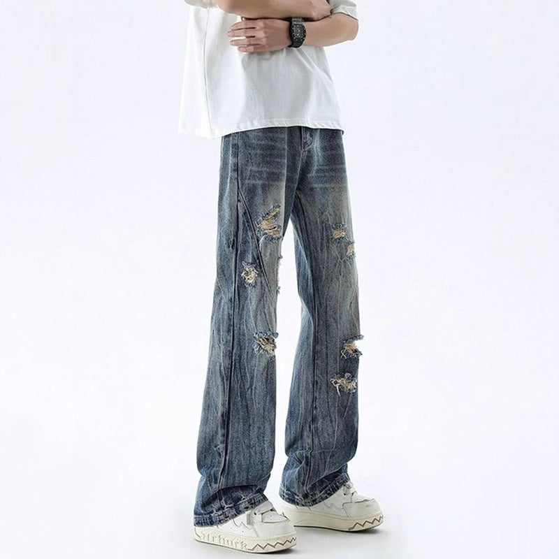 Unisex Casual Daily Denim Jeans - Image 2