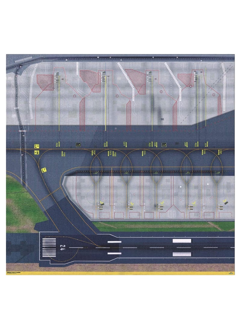 GGOOT 1/500 & 1/400 Model Airport Runway Sections Sheet Jets Ground Airport Service Support Vehicles Accessories - Image 3