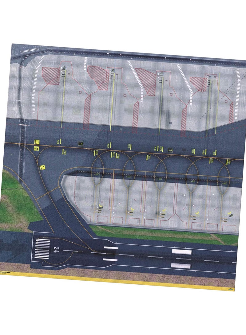 GGOOT 1/500 & 1/400 Model Airport Runway Sections Sheet Jets Ground Airport Service Support Vehicles Accessories - Image 1