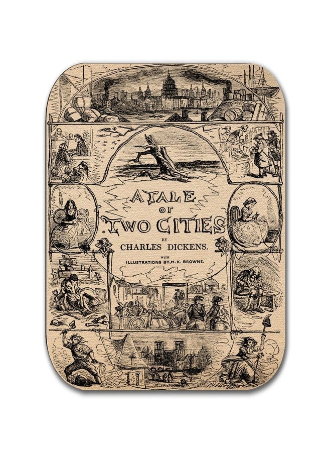 Universal Zone 6 Coasters with Novels by Charles Dickens. Oliver Twist, David Copperfield, A Tale of Two Cities, Great Expectations, A Christmas Carol. - Image 4