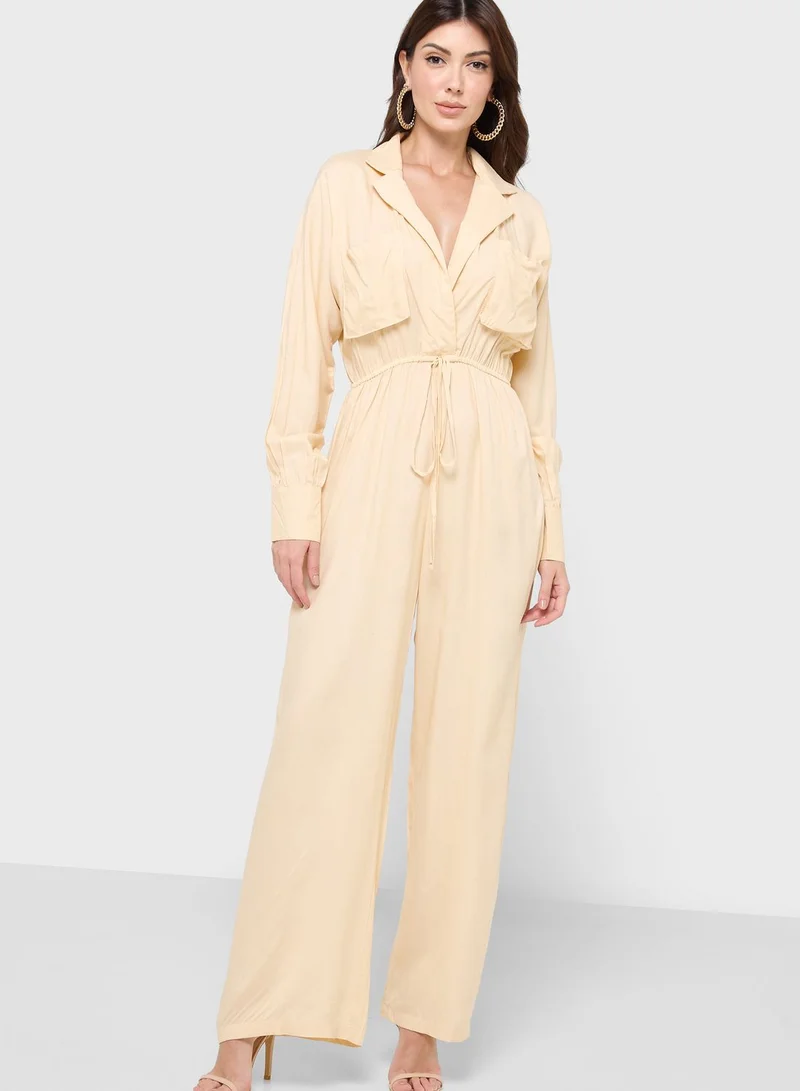 boohoo Wide Leg Jumpsuit