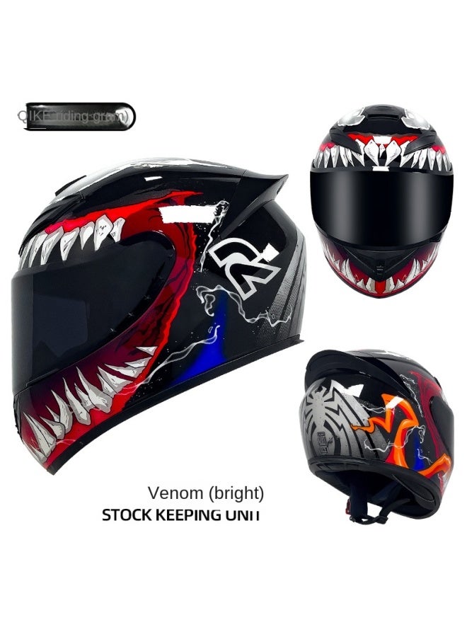 Venom bright Color Riding Motorcycle Helmet For Both Men And Women