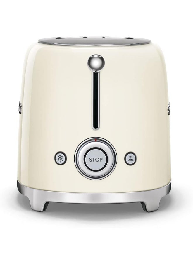 smeg 2-Slice Retro Toaster 2 Slices 1035.0 W TSF01CRAU/UK cream - Image 3