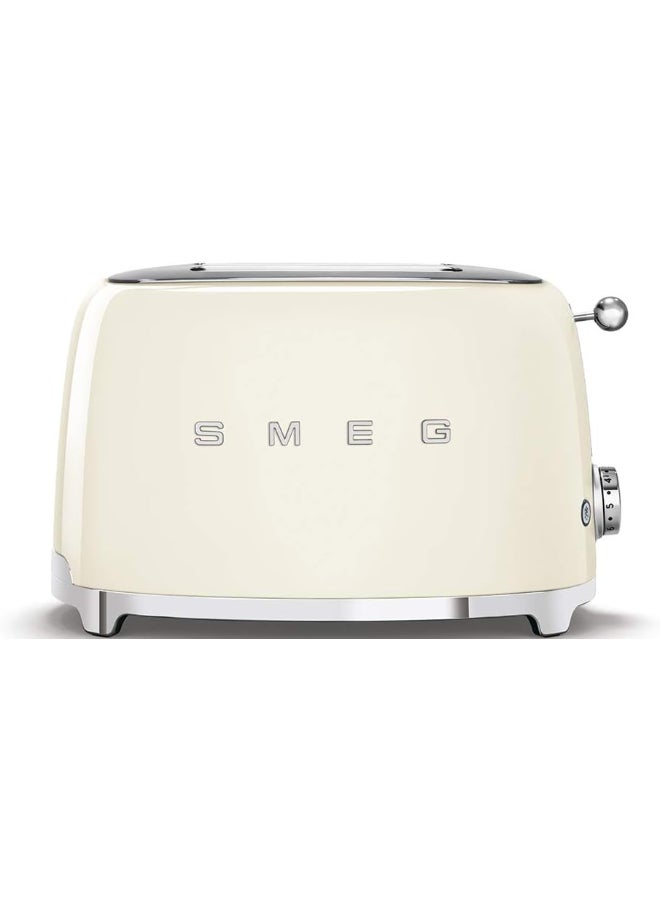 smeg 2-Slice Retro Toaster 2 Slices 1035.0 W TSF01CRAU/UK cream - Image 2