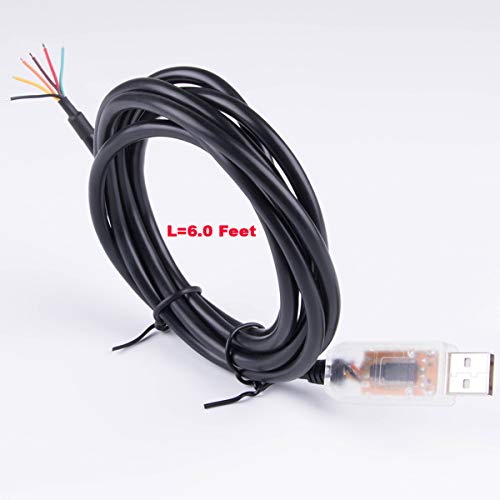 Suamdoen USB to RS485 Level Serial UART Converter Cable FT232RL Chipset 6 Way Wire End Stripped Cable USB-RS485-WE-1800-BT - Image 4