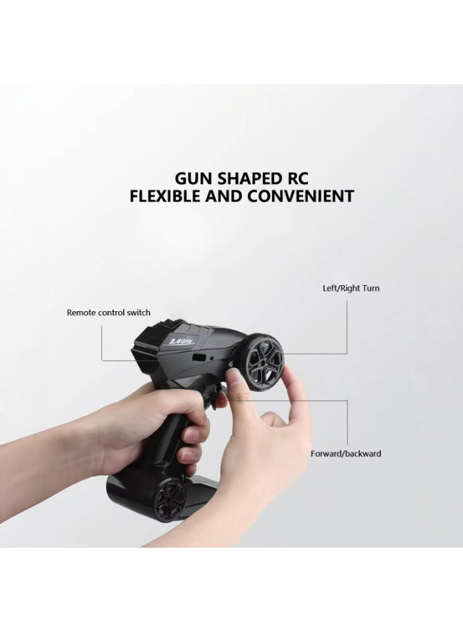 سيارة ريموت كنترول معدنية عالية السرعة، شاحنة RC مونستر 6WD للطرق الوعرة والانجراف، مع جهاز تحكم عن بُعد بمدى 50 متر، مناسبة للأطفال - Image 5