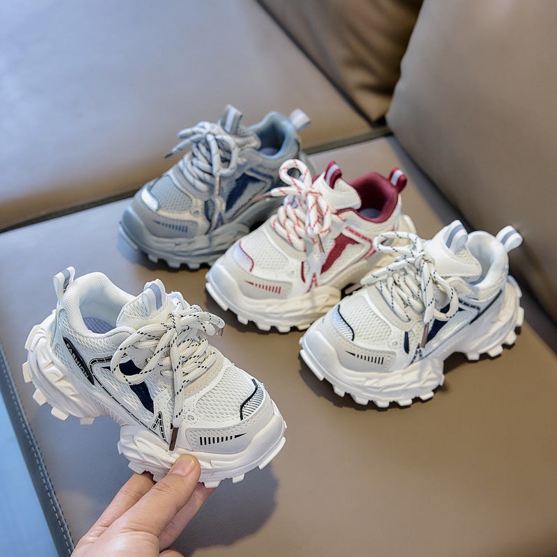 Mesh Sneakers Lightweight Flexible Sole Walking Shoes For Kids Indoor And Outdoor Activities - Image 2