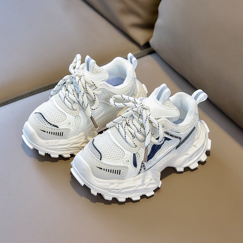 Mesh Sneakers Lightweight Flexible Sole Walking Shoes For Kids Indoor And Outdoor Activities - Image 1
