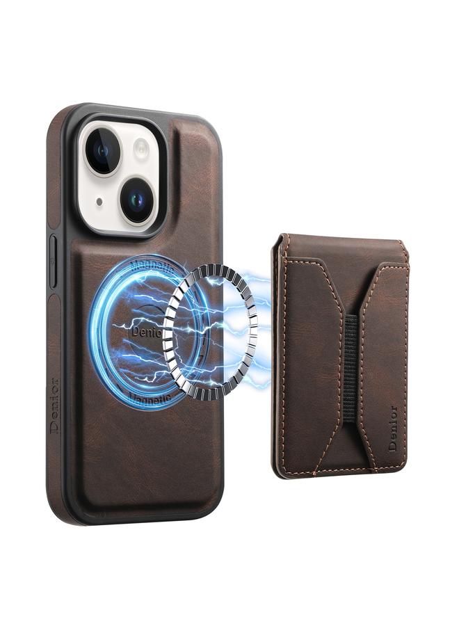 دينيور جراب لهاتف iPhone 14 / 13 D17 Skin Feel MagSafe جراب هاتف قابل للفصل بفتحة بطاقة - Image 1