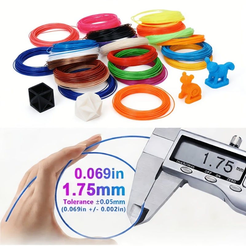 30 Colors 3D Pen PLA Filament 5M Per Color 1.75Mm Diameter 5952.76 Inch Total Length 3D Printing Filament Refill Suitable for 3D Pens Crafts and Professional Use - Image 3
