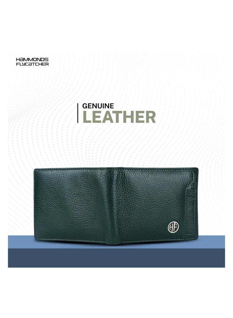  هاموندز فلاي كاتشر محفظة جلدية أصلية للرجال، محفظة رجالية، محافظ جلدية أنيقة للرجال، محافظ ثنائية الطي للرجال، 6 فتحات للبطاقات، فتحات سهلة الوصول للبطاقات، جيب للعملات المعدنية، هدية للرجال - Image 2