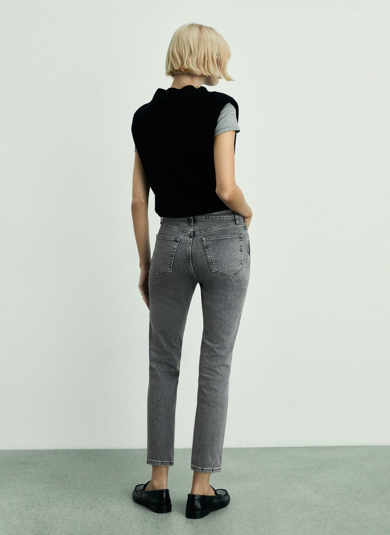 MANGO Claudia Slim-Fit Cropped Jeans  - Image 2