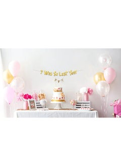 Sterling James Co. 8Th Birthday Gold Glitter Banner Happy 8Th Birthday Party Decorations Supplies And Favors 8Th Wedding Anniversary Decorations  - Image 5