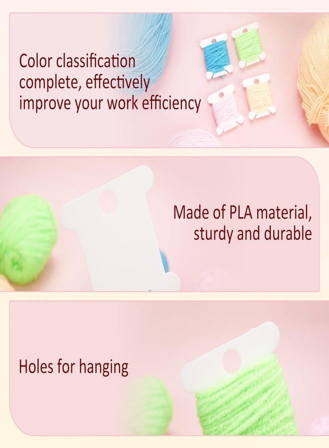 LUVCOSY 3 Packs Foam Insert with 300Pcs Embroidery Floss Bobbins for 15 * 11-inches Multi-Drawer Cabinet, White Floss Bobbins for Cross Stitch, EVA Foam Insert, Set for Sewing Storage (Drawer Not Included) - Image 4