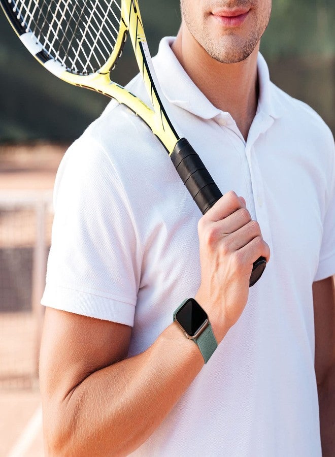 CCnutri 4 Pack Stretchy Nylon Solo Loop Bands Compatible with Apple Watch Band 38mm 40mm 41mm 42mm 44mm 45mm 46mm 49mm, Sport Elastic Wristband Women Men Strap for iWatch Series 11 10 9 8 7 6 5 4 3 SE Ultra - Image 4