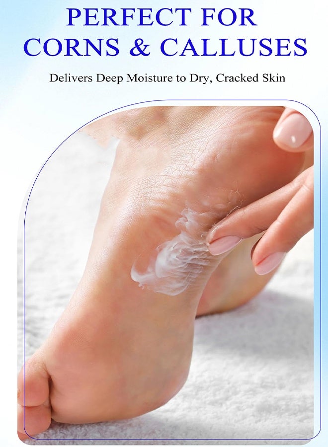 YURHERSU 40٪ كريم اليوريا 2٪ حمض الساليسيليك ، مزيل الكالس كريم اليدين كريم القدم للقدمين الجافة المتشققة واليدين والمرفقين والركبتين ، يرطب وينعم البشرة بشكل مكثف ، ويقشر البشرة الميتة - Image 5