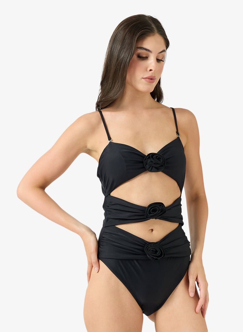 Ginger Bandeau Cutout Detail Swimsuit - Image 5