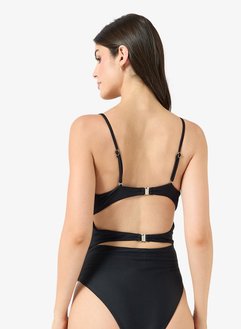 Ginger Bandeau Cutout Detail Swimsuit - Image 4