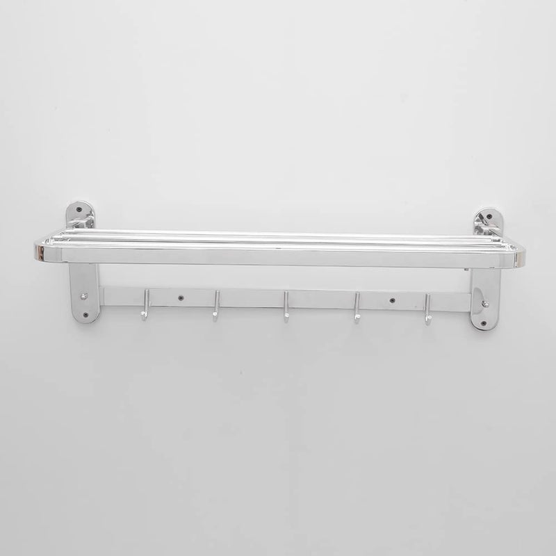SAMANEA TRF-24 Stainless Steel Folding Towel Rack for Bathroom(24 inch, Chrome, SS202) - Image 5