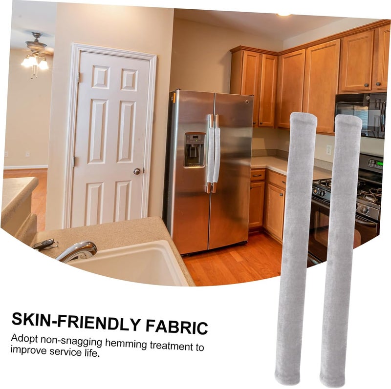 VERDANVERSE Non Slip Refrigerator Handle Cover Skid Appliance Handle Wrap for Kitchen Fridge Freezer Comfortable from Stains and Cold Touch - Image 3