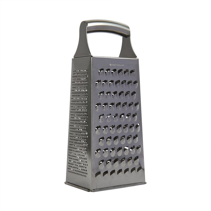 MasterClass AcidEtched Stainless Steel Box Grater with Handle 24 cm 95 Silver
