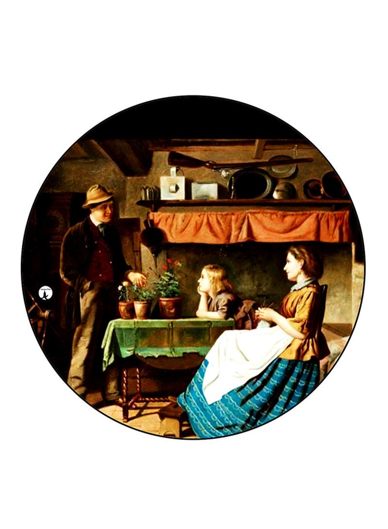 RKN Vintage Art Printed Large Pin Multicolour - Image 2