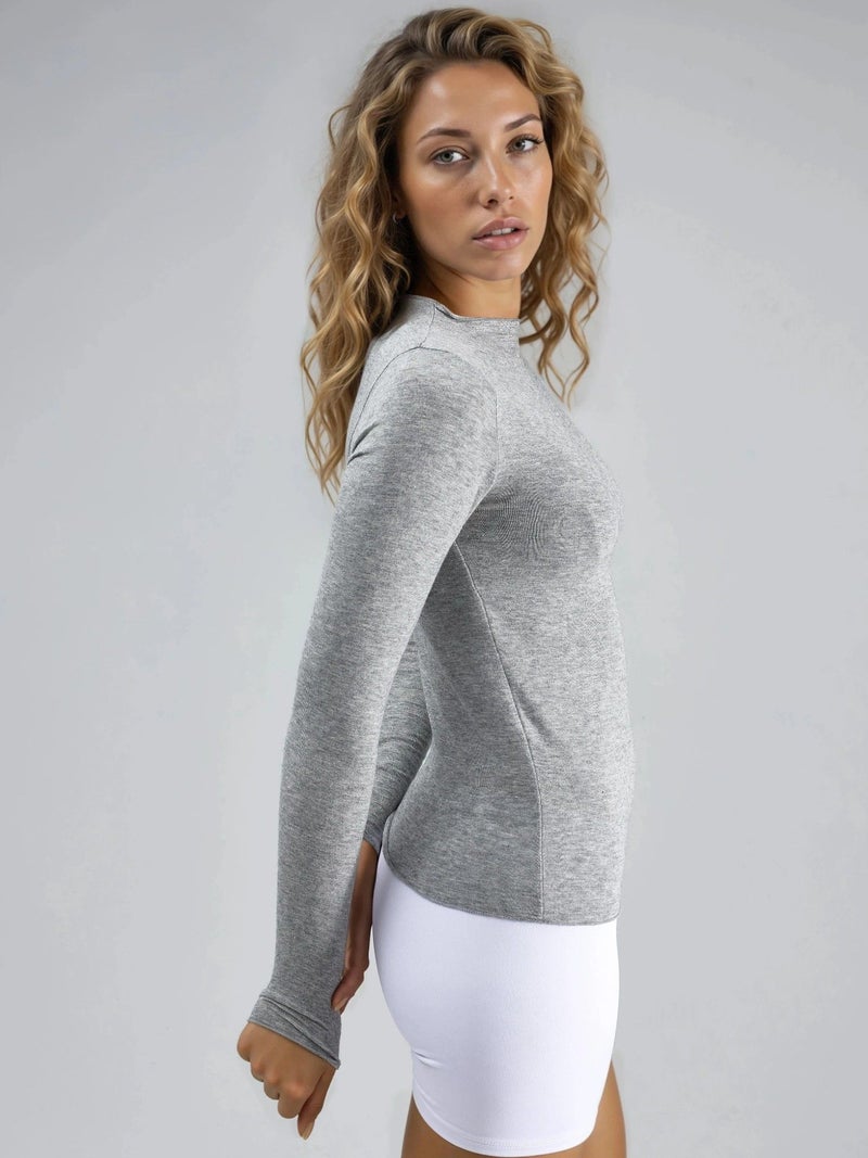 BUSEM Long Sleeve Slim Fit Blouse - Image 4