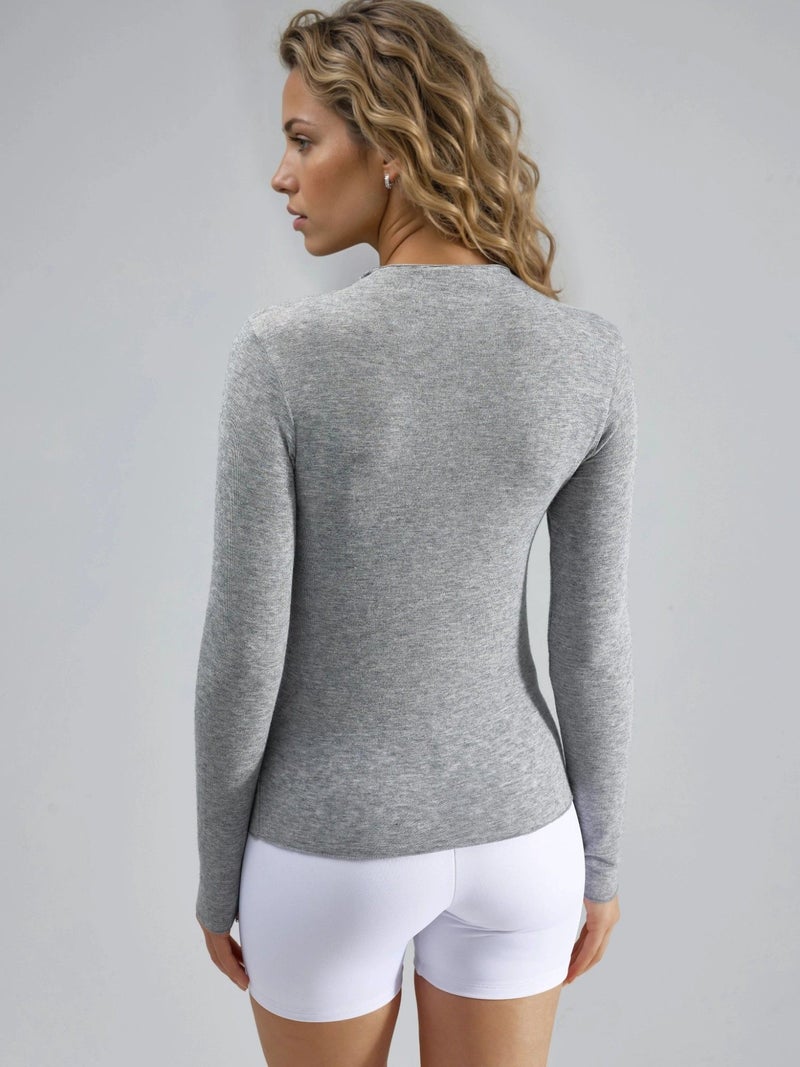 BUSEM Long Sleeve Slim Fit Blouse - Image 3